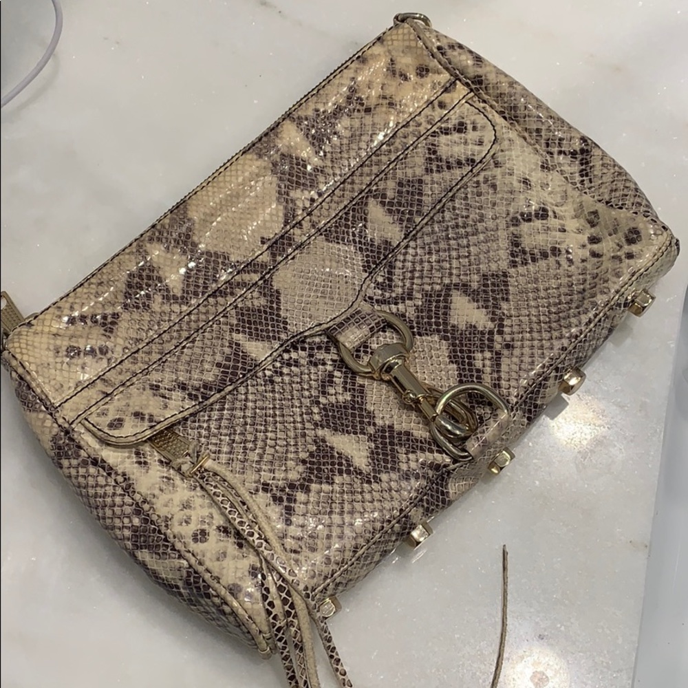 Snakeskin clutch